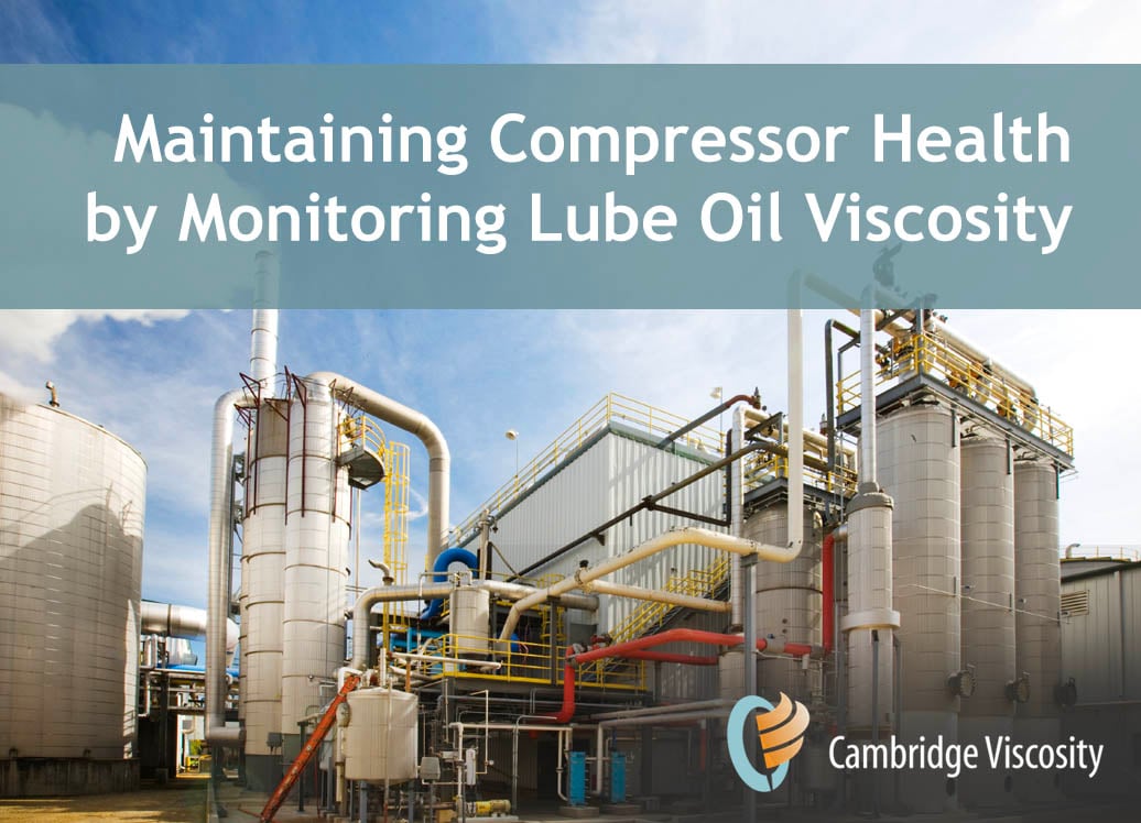 Oil condition monitoring for lube oil monitoring on screw compressors